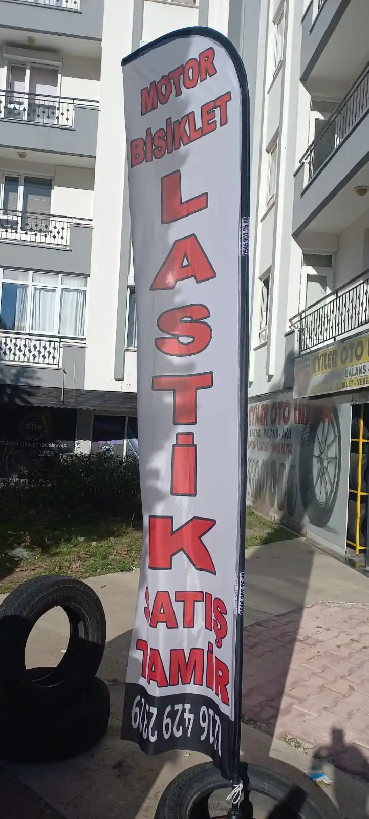 Oto Lastikçi Yelken Bayrağı-6